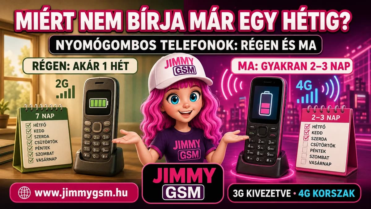 Miért nem bírják már egy hétig a mai nyomógombos telefonok?