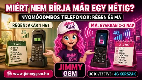 Miért nem bírják már egy hétig a mai nyomógombos telefonok?